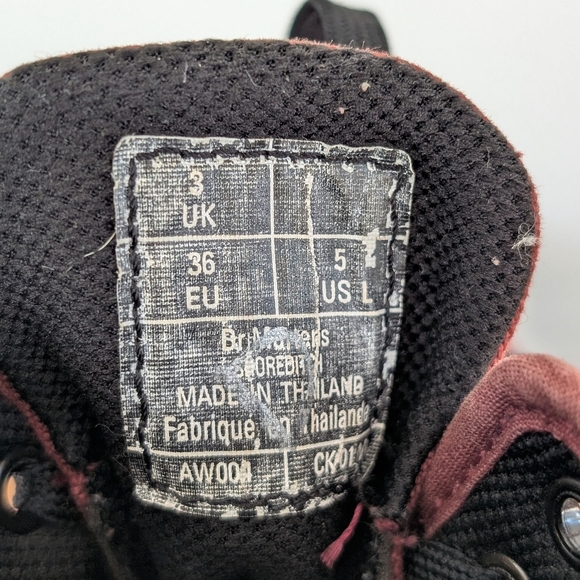 Dr. Martens Women's Shoreditch Canvas Cherry Red Boots ~ Size 5 US (36EU) - Picture 8 of 9